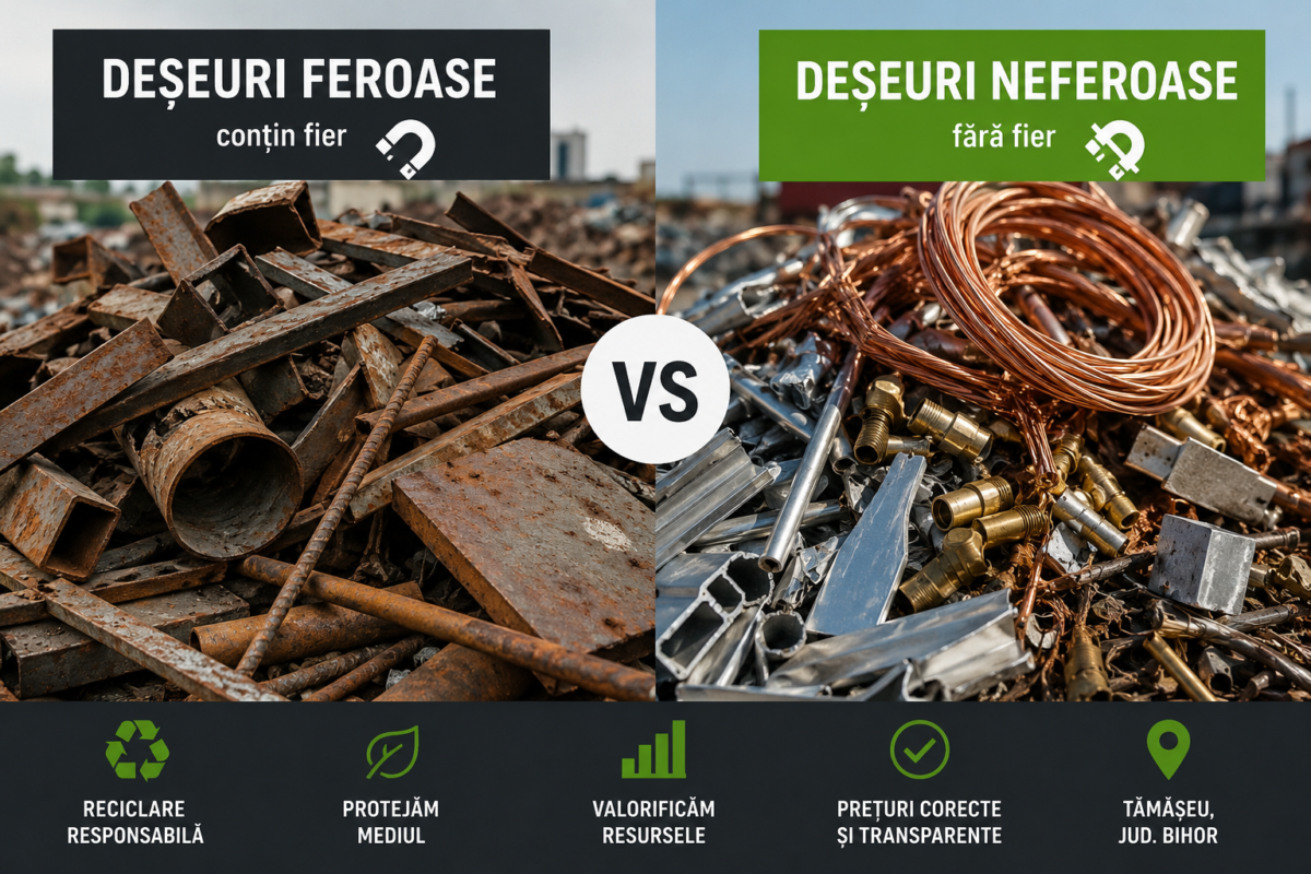 deșeuri feroase și neferoase