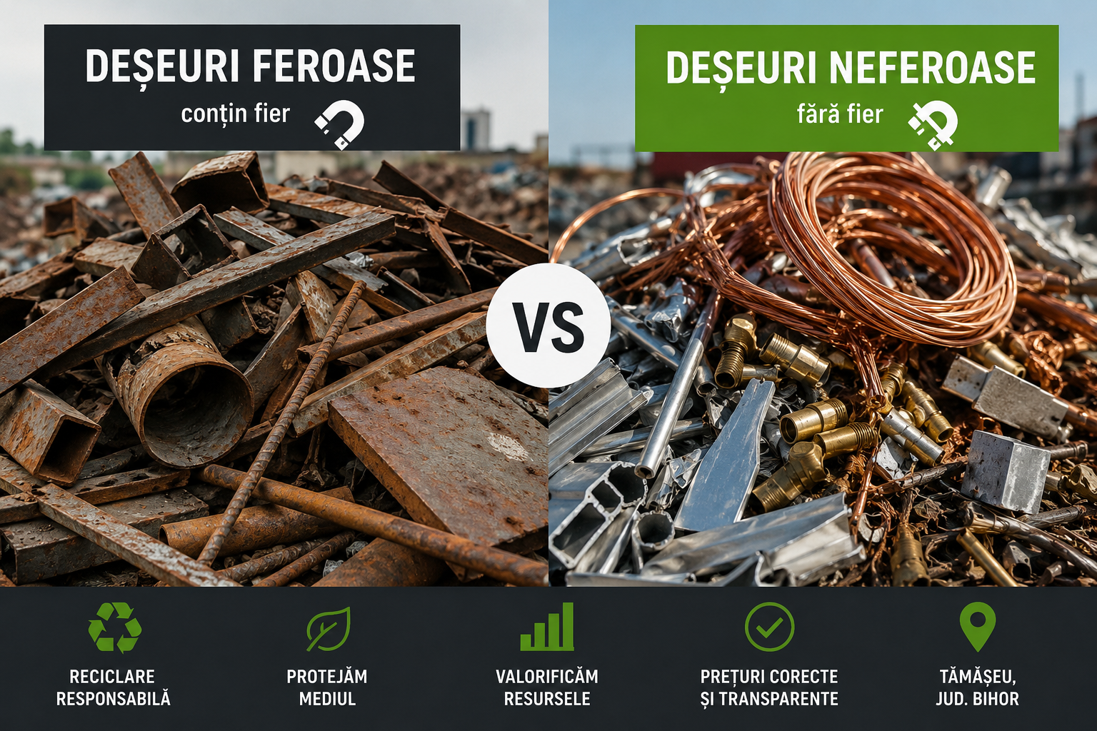 deșeuri feroase și neferoase